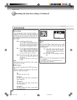 Preview for 44 page of Toshiba MD20F51 Owner'S Manual