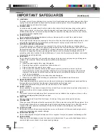 Preview for 4 page of Toshiba MD20FP3 Owner'S Manual