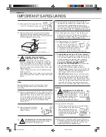 Preview for 4 page of Toshiba MD24F52 Owner'S Manual