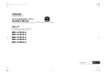 Preview for 1 page of Toshiba MMD-AP0184H-E Installation Manual