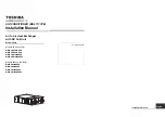 Preview for 1 page of Toshiba MMD-VN1002HEXE Installation Manual