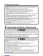 Preview for 6 page of Toshiba MMU-AP0071MH Installation Manual