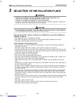 Preview for 6 page of Toshiba MMU-AP0092H Installation Manual