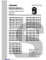 Preview for 1 page of Toshiba MMY-MAP0806FT7(J)P Service Manual