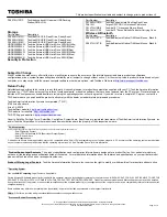 Preview for 2 page of Toshiba NB205-N312 Specifications