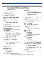 Preview for 1 page of Toshiba P100-ST9412 Specifications