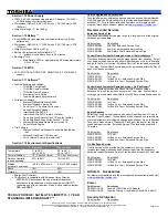 Preview for 2 page of Toshiba P100-ST9412 Specifications