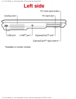 Preview for 8 page of Toshiba P105-S6227 Specifications