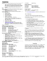 Preview for 2 page of Toshiba P25-S477 Specifications