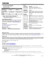 Preview for 2 page of Toshiba P750-ST4N02 Specifications