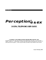 Toshiba PERCEPTION e User Manual preview