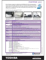 Preview for 2 page of Toshiba Portege 4010 Specification Sheet