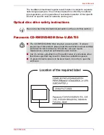 Preview for 5 page of Toshiba Portege A200 User Manual