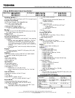 Toshiba Portege M805-SP2907R Specifications preview