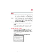 Preview for 23 page of Toshiba PQF10U-00K00H User Manual