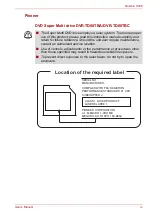 Preview for 9 page of Toshiba PQX31U-00U00C User Manual