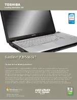 Toshiba PSPB3U-01V00L Brochure preview