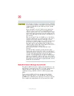 Preview for 20 page of Toshiba Qosmio E15 User Manual