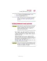 Preview for 61 page of Toshiba Qosmio E15 User Manual