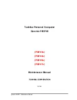 Toshiba Qosmio F40 Maintenance Manual preview