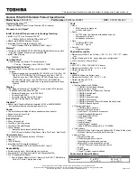 Preview for 1 page of Toshiba Qosmio F45-AV413 Specifications