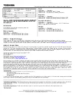 Preview for 2 page of Toshiba Qosmio F45-AV413 Specifications