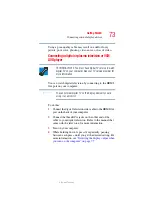 Preview for 73 page of Toshiba Qosmio G35-AV650 Series User Manual