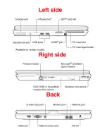 Preview for 6 page of Toshiba R10-S802TD Specifications