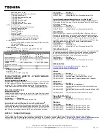 Preview for 2 page of Toshiba R500-S5006V Specifications