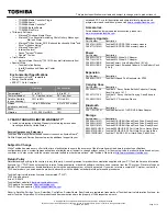 Preview for 2 page of Toshiba R700-S1330 Specifications