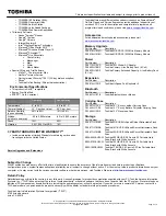 Preview for 2 page of Toshiba R830-S8320 Specifications