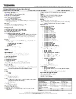 Preview for 1 page of Toshiba R835-ST3N01 Specifications