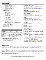 Preview for 2 page of Toshiba R840-S8440 Specifications