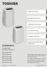 Preview for 1 page of Toshiba RAC-PD0811CRC User Manual