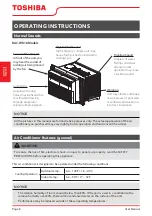 Preview for 8 page of Toshiba RAC-WK1823ESCWRU User Manual