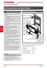 Preview for 12 page of Toshiba RAC-WK1823ESCWRU User Manual