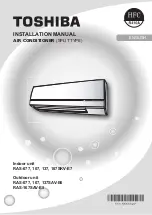 Preview for 1 page of Toshiba RAS-077SAV-E6 Installation Manual