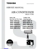 Toshiba RAS-16SAV-A Service Manual preview