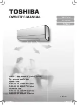 Toshiba RAS-16SAVP2 Series Owner'S Manual preview