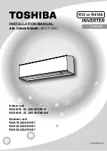 Toshiba RAS-18J2AVSG-E1 Installation Manual preview