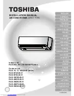 Preview for 1 page of Toshiba RAS-3M18SAV-E Installation Manual