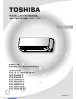 Preview for 11 page of Toshiba RAS-3M18SAV-E Installation Manual