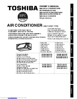 Toshiba RAS-3M23GACV-E Owner'S Manual preview