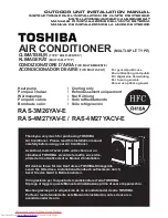 Preview for 1 page of Toshiba RAS-3M26YAV-E Installation Manual