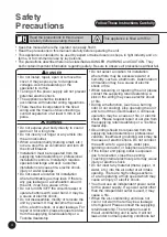 Preview for 4 page of Toshiba RAS-M10PKVPG-E Owner'S Manual