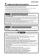 Preview for 5 page of Toshiba RAV-SM1100UT-E Service Manual