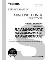 Preview for 1 page of Toshiba RAV-SM402MUT-E Service Manual