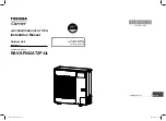 Preview for 1 page of Toshiba RAV-SP242AT2P-UL Installation Manual