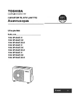 Preview for 276 page of Toshiba RAV-SP404AT-E Installation Manual