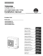 Toshiba RAV-SP804AT-E Installation Manual preview